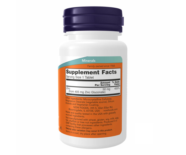 Zinc Gluconate 50 mg - 250 tabs