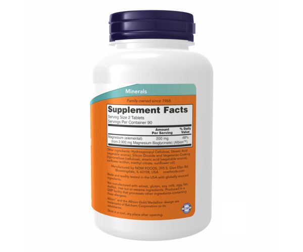 Magnesium Glycinate - 180 tabs