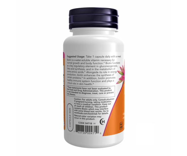 BIOTIN 5000mcg - 120 vcaps