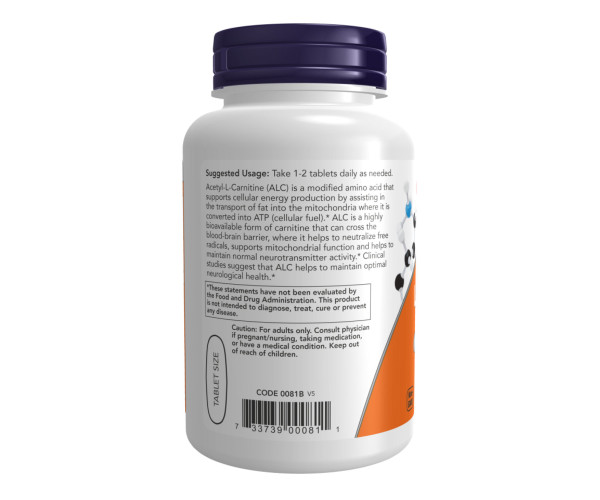 Acetyl L-Carnitine 750mg - 90 tabs
