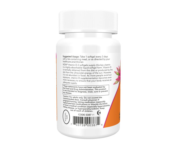 VIT D-3 10,000 IU - 240 sgels