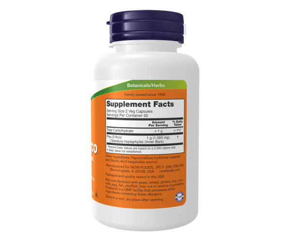 Pau D' Arco 500mg - 250 vcaps