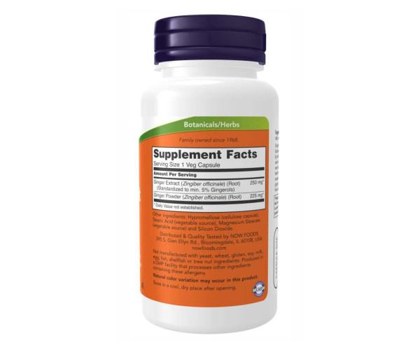 Ginger Root Extract 250mg - 90 vcaps