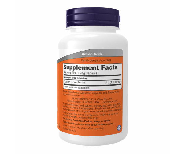 Taurine 1000mg - 250 vcaps