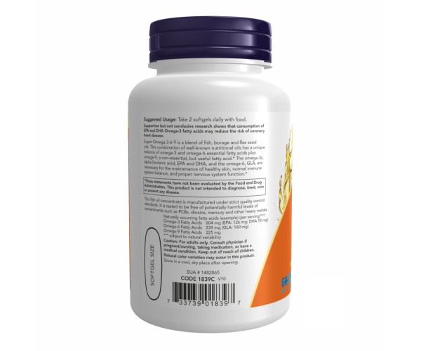Super Omega 3-6-9 1200 mg - 90 sgels