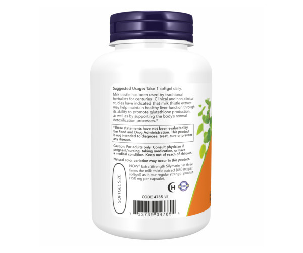 Silymarin Milk Thistle 450mg - 120 sgels