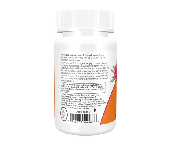 VIT D-3 10,000 IU - 30 sgels