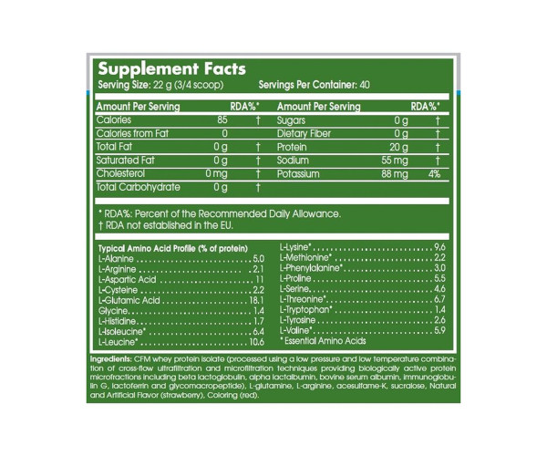 100% Whey Isolate - 2000g Chocolate