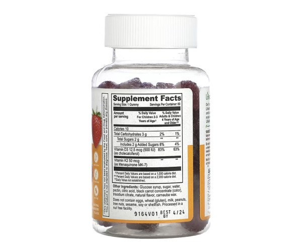 Vitamin D3 + K2 Kids - 60 gummies