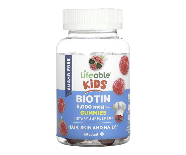 Biotin 5,000mcg Kids Sugar Free - 60 gummies