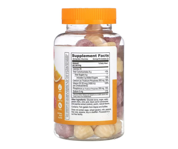Calcium + Vitamin D Adult - 60 gummies