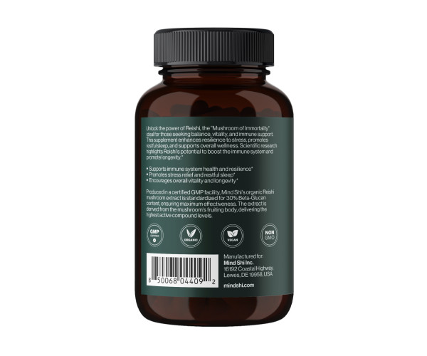 Reishi Mushroom 1000 mg - 60 vegcaps
