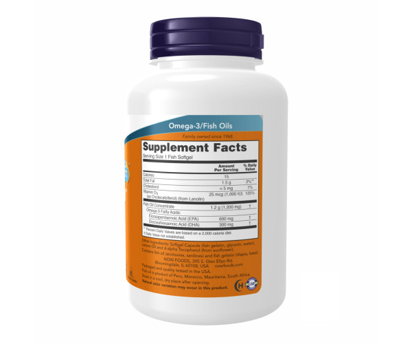 Ultra Omega 3-D™ Fish Oil - 180 Fish Softgels (Пошкоджена банка)