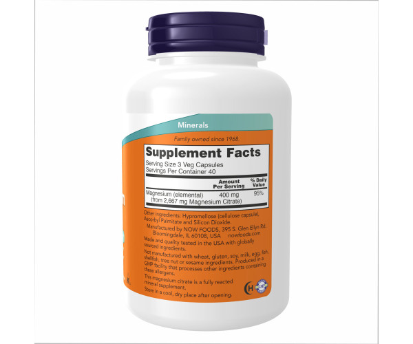 Magnesium Citrate - 120 caps