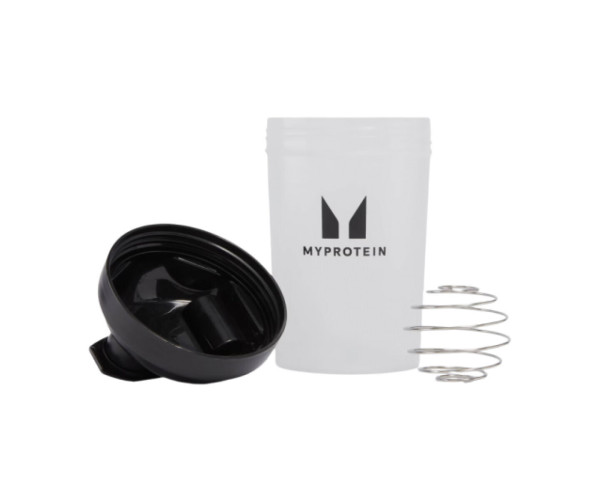 Plastic Shaker - 600ml Clear Black