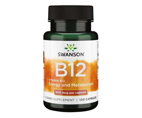 Vitamin B12 500 mcg - 100 Caps (Пошкоджена банка)