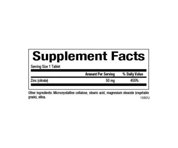 Zinc Citrate 50mg - 90 tabs