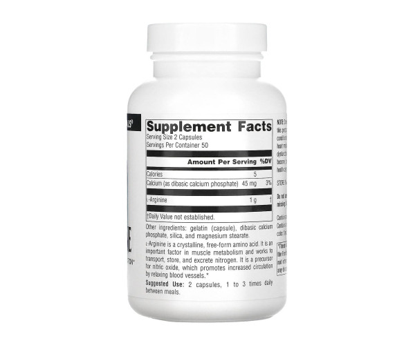 L-Arginine 500 mg - 100 tabs