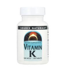 Vitamin K 500 mcg - 100 tabs
