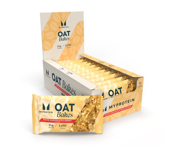 Oat Bakes - 12x75g White Choc & Berry Flavour (Пошкоджена упаковка)