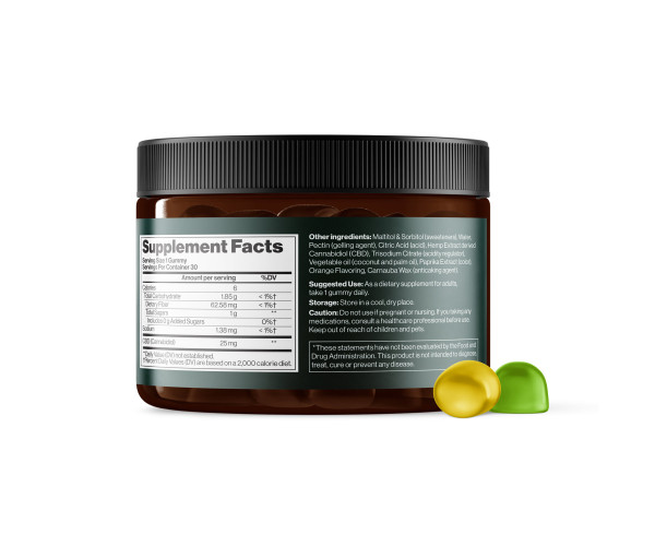 CBD Gummies Full Spectrum 750 mg Apple & Lemon - 30 gummies (До 04.26)