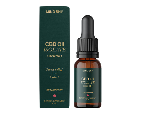 CBD Oil Isolate 3000 mg Strawberry - 10 ml