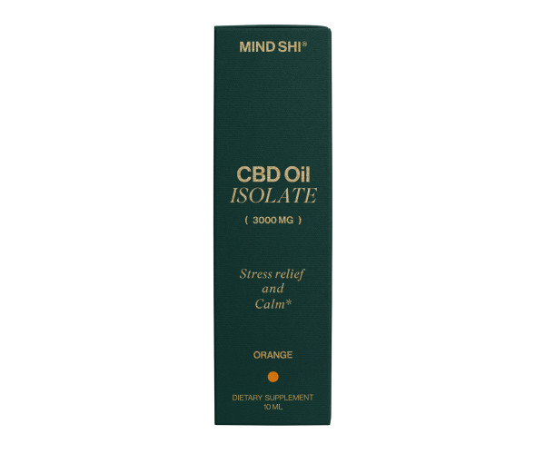 CBD Oil Isolate 3000 mg Orange - 10 ml