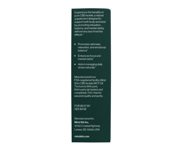 CBD Oil Isolate 3000 mg Orange - 10 ml