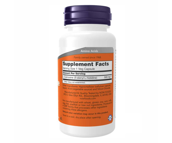 Carnosine 500mg - 100 vcaps
