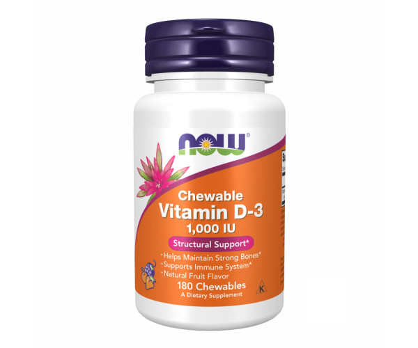 VIT D-3 1000 IU Chewable Fruity - 180 loz