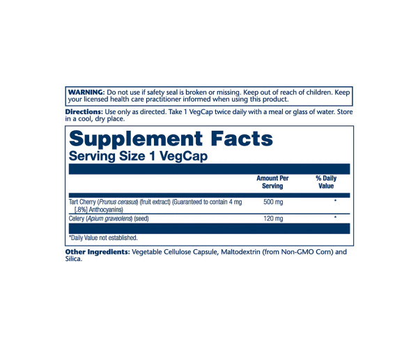 Tart Cherry & Celery Seed 620mg - 60 caps