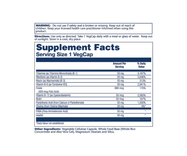 Vitamin B-Complex 50 50mg - 100 vcaps
