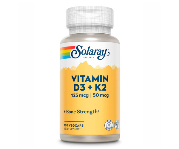 Vitamin D-3 & K-2 - 120 vcaps (Пошкоджена банка)