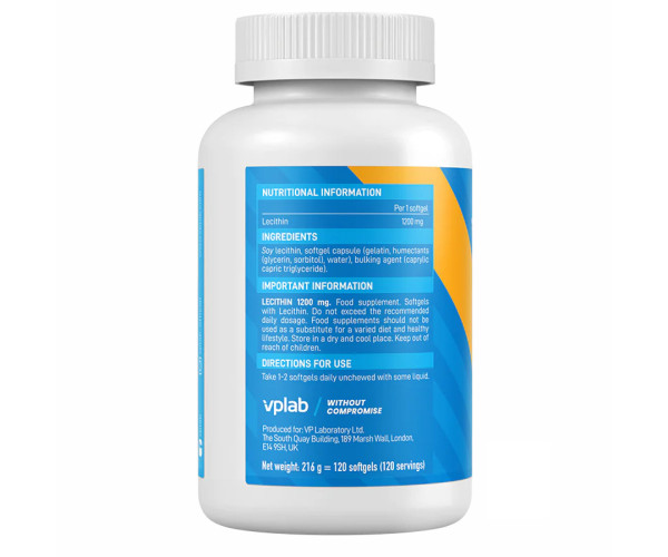 Lecithin 1200 mg - 120 Softgels