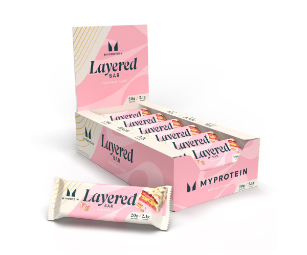 Layered Bar - 12x60g Vanilla Birthday Cake (До 04.26)