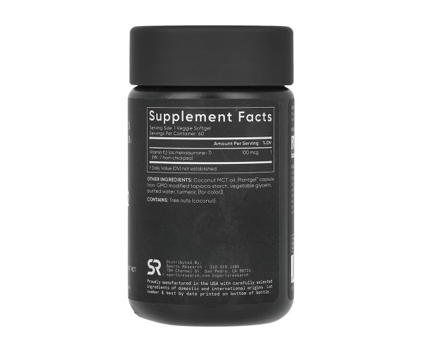 Vitamin K2 100mcg - 60 veggie softgels