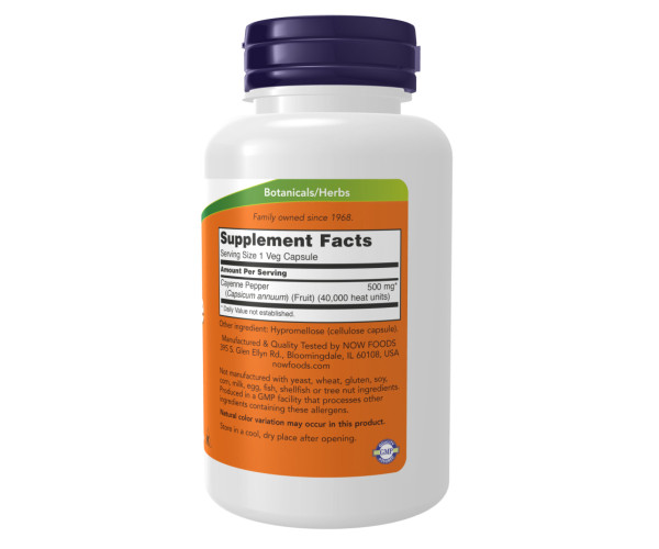 Cayenne 500mg - 250 vcaps