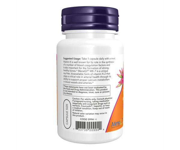 Vitamin K2 (MK-7) 300mcg - 60 vcaps