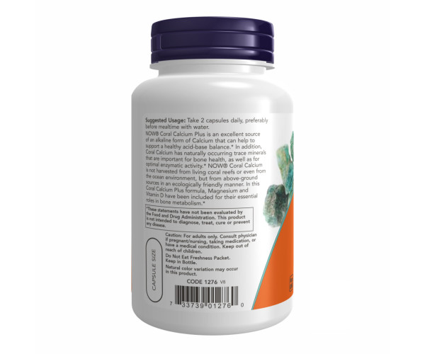 Coral Calcium Plus Mag, D - 100 vcaps