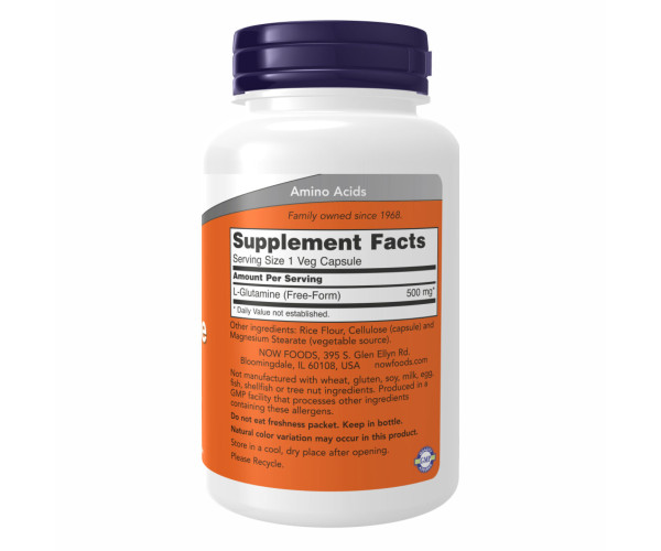 L-Glutamine 500mg - 120 vcaps