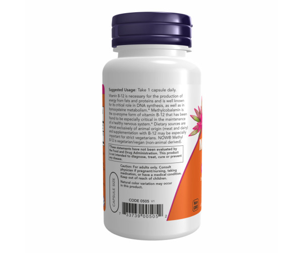 Methyl B-12 5000mcg - 90 vcaps