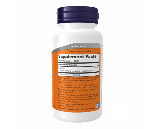 Lysine 500mg - 250 tabs