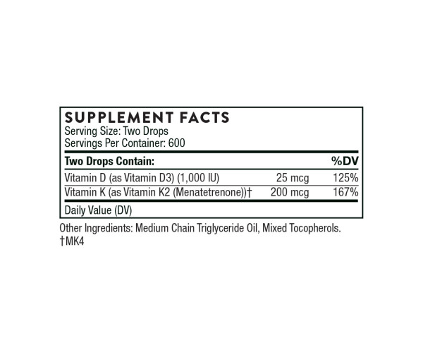 Vitamin D+K2 - 1oz