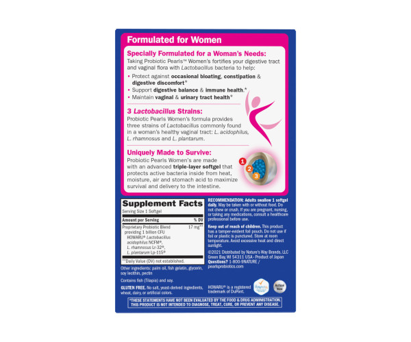 Probiotic Pearls Women's - 30 softgels