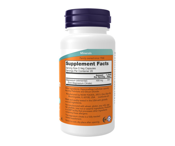 Magnesium Citrate - 60 vcaps
