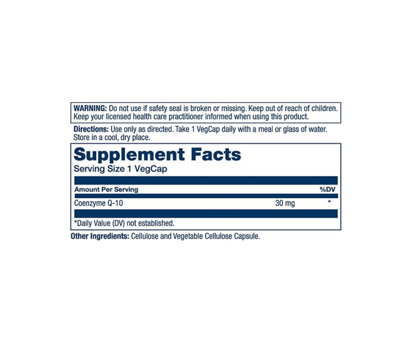 Pure CoQ10 30mg - 60 vcaps (Пошкоджена етикетка)