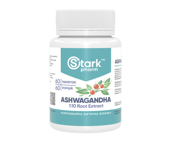 Ashwagandha 1:10 Root Extract 500mg - 60 tabs