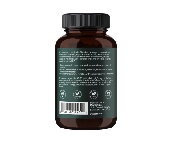 Shiitake Mushroom 1000 mg - 60 vegcaps (До 10.26)