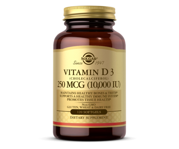 Vitamin D3 250mcg (10 000IU) - 120 softgels