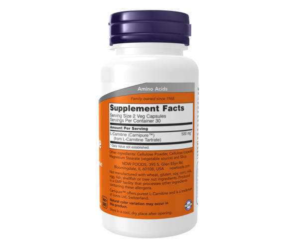 L-Carnitine 250mg - 60 vcaps